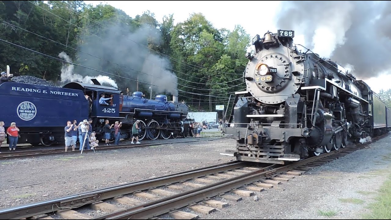 NKP 765 Steaming Along the Lehigh River