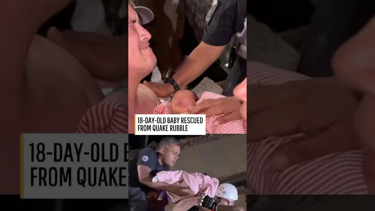 18-day-old baby reunited with father after Venezuela quake rescue