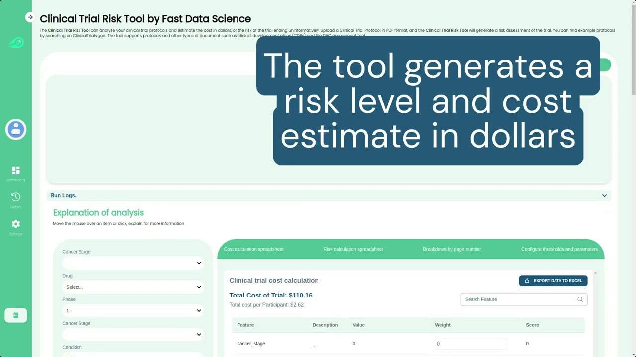 Clinical Trial Risk Tool preview version 2