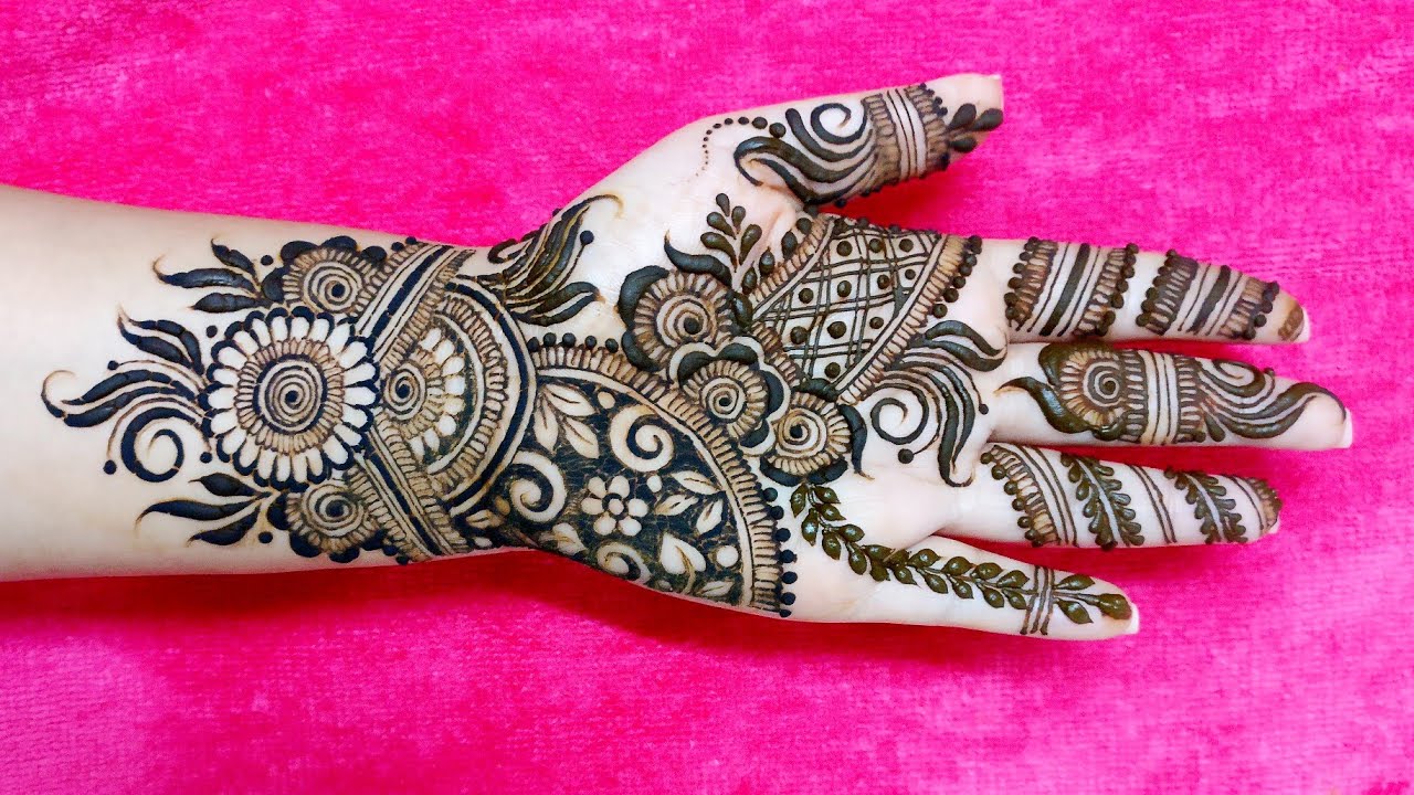 Simple and Stylish Mehndi Design || #Rakshabandhan and #EID special mehndi design 2018
