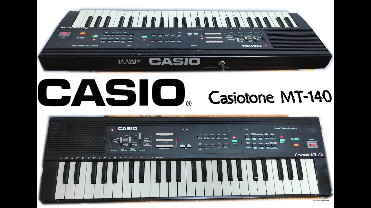 CASIO MT-140 (sound and styles demonstration)