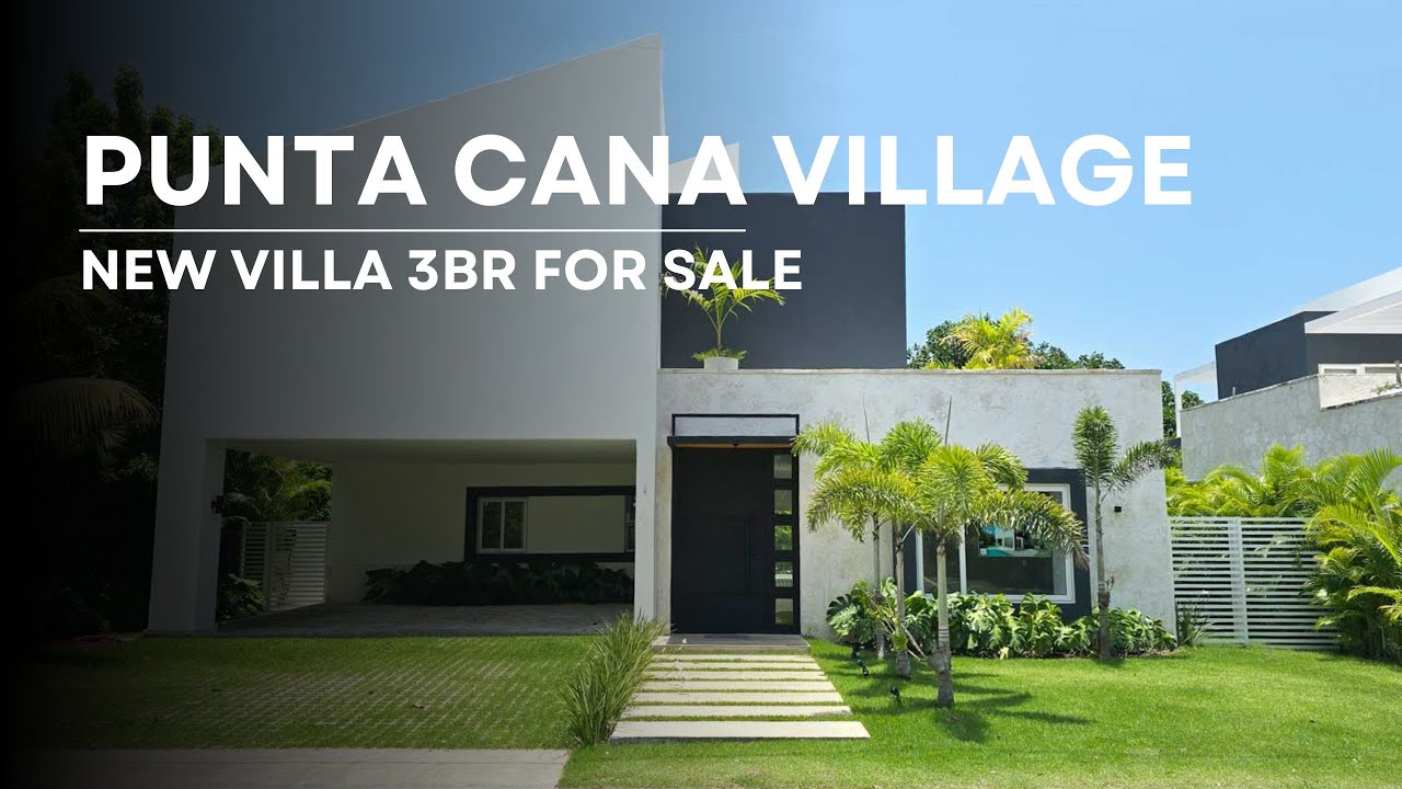 For Sale Brand New 3BR Villa with Pool in Punta Cana Village, Dominican Republic