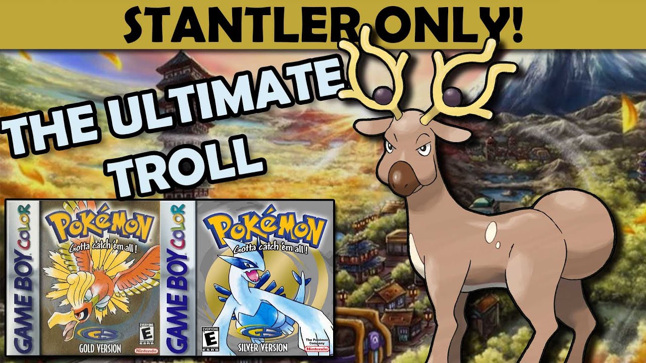 Solo Stantler - Can I Beat Pokemon Gold With Only a Stantler? - Pokemon Gold Challenge