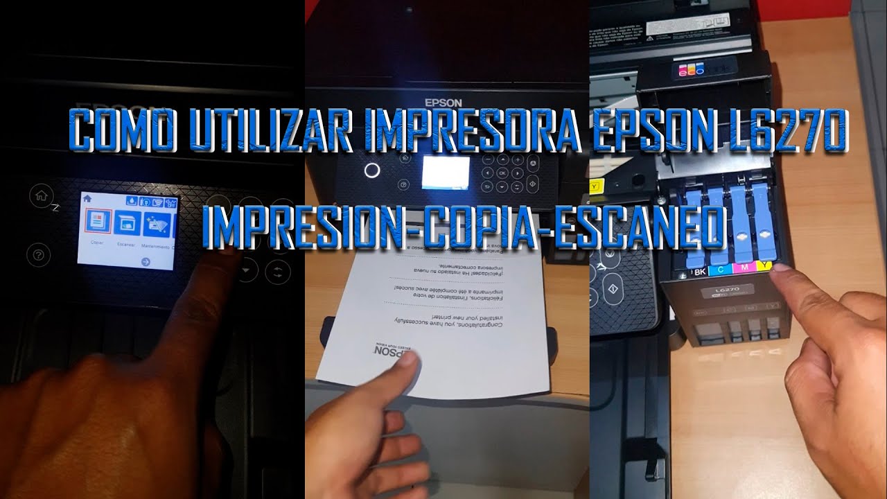 COMO UTILIZAR IMPRESORA EPSON L6270 🖨 IMPRESION-COPIA-ESCANEO☑🚀