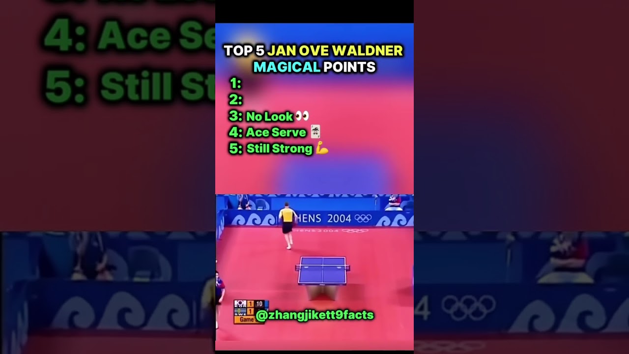 Top 5 punkt&oacute;w magicznych Jana Ove Waldnera #tenis stołowy #pingpong #wtt #top5