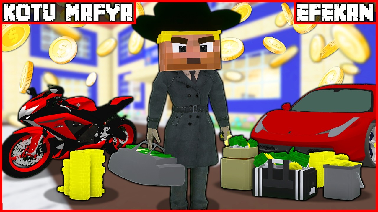 EFEKAN KÖTÜ MAFYA OLDU, ÇOK ZENGİN OLDU!🤑 - Minecraft ZENGİN FAKİR HAYATI