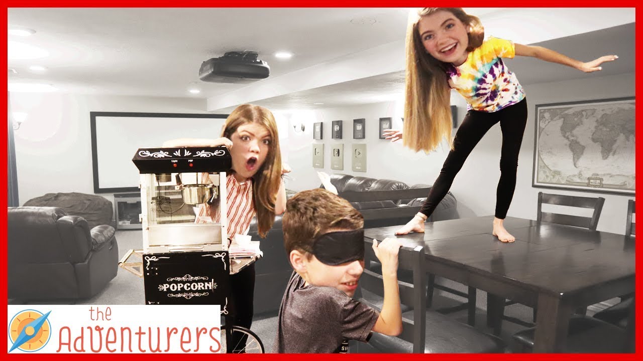Last To Leave The Movie Theater Room Wins - Hide and Seek / That YouTub3 Family I The Adventurers