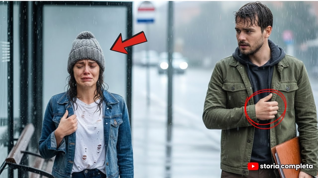 Padre single aiuta una donna fradicia invece del colloquio… non immaginava cosa sarebbe successo.