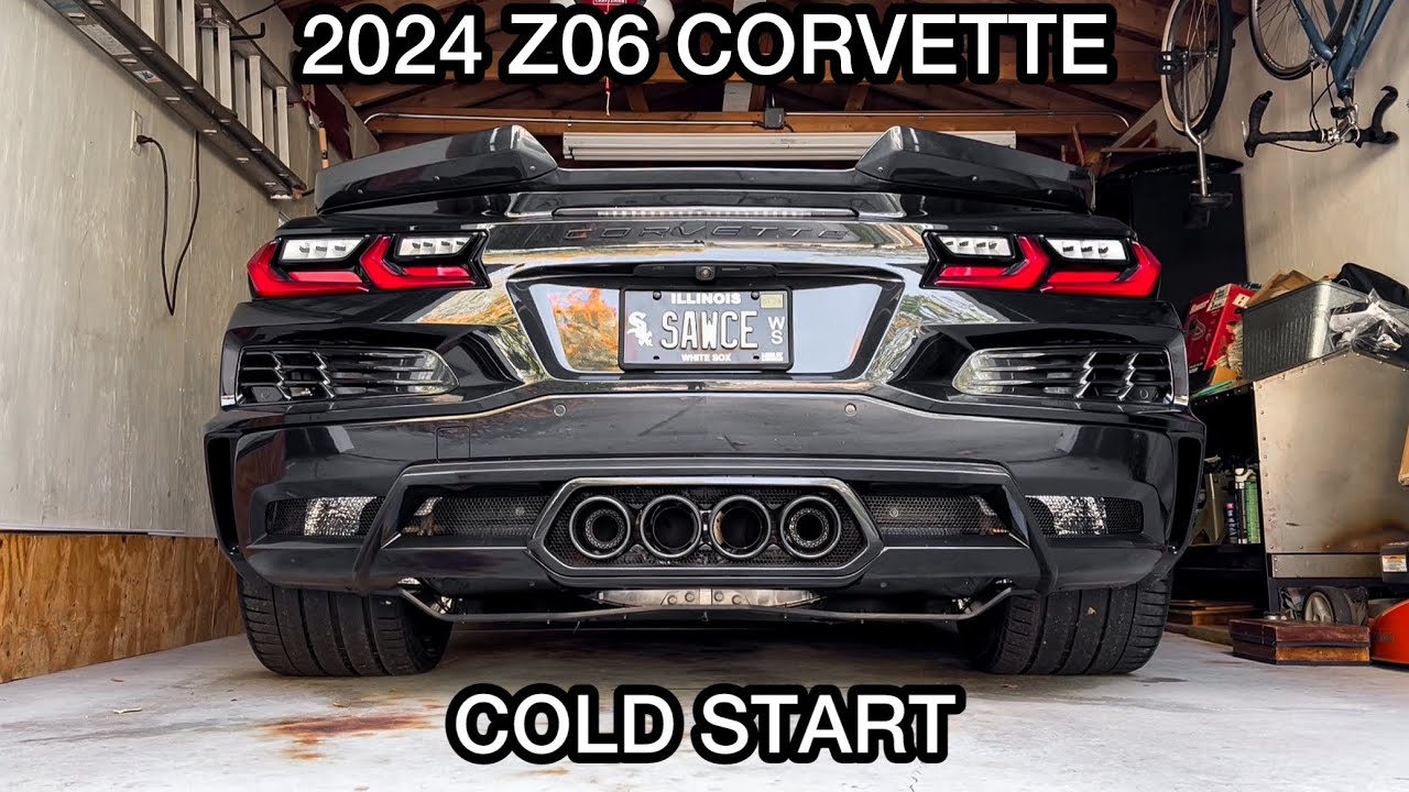 C8 Z06 Corvette Cold Start