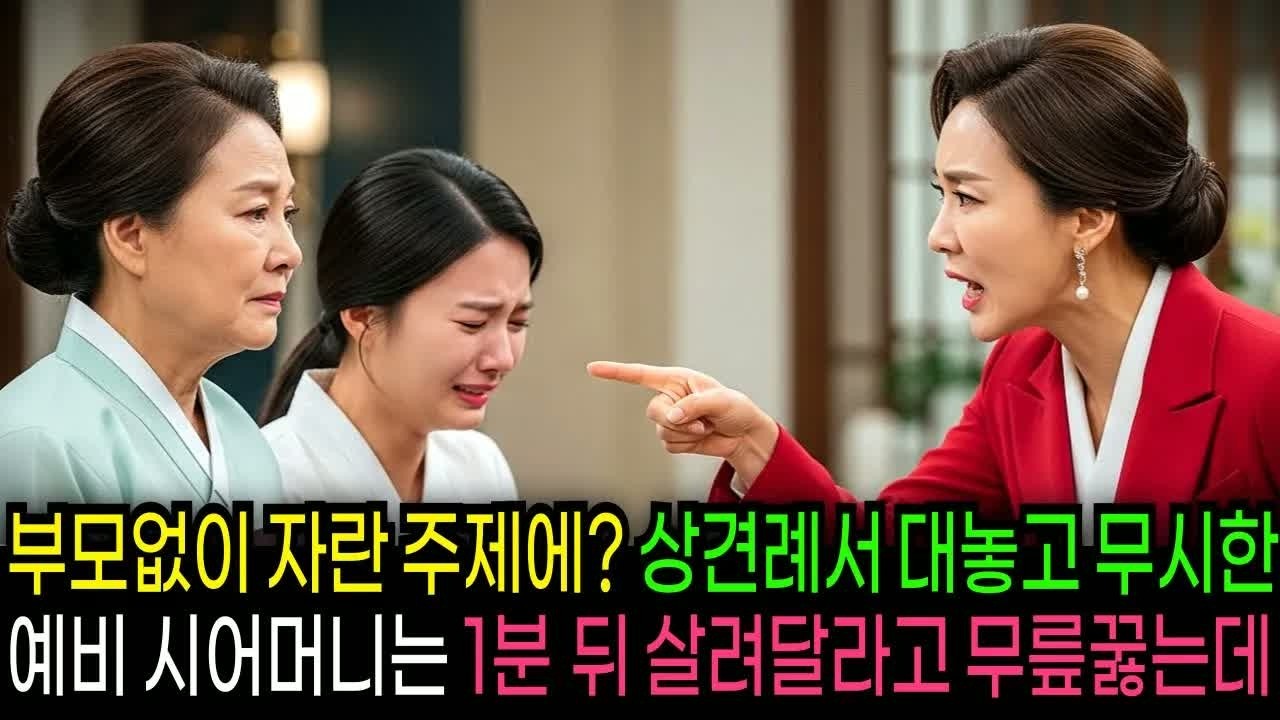 상견례 자리에서 “부모 없이 컸다”고 대놓고 무시하던 예비 시어머니, 하지만 할머니의 정체가 밝혀지자 그 자리에서 “살려달라”며 무릎 꿇었습니다