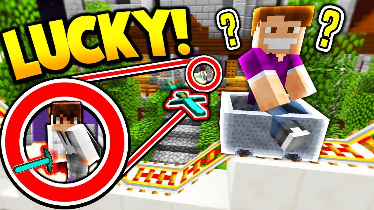 LUCKIEST THROWING KNIFE KILL EVER! (Minecraft Murder Mystery)
