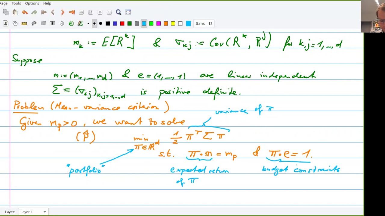 Mathematical Finance: L23 - Mean-variance analysis and risk measures