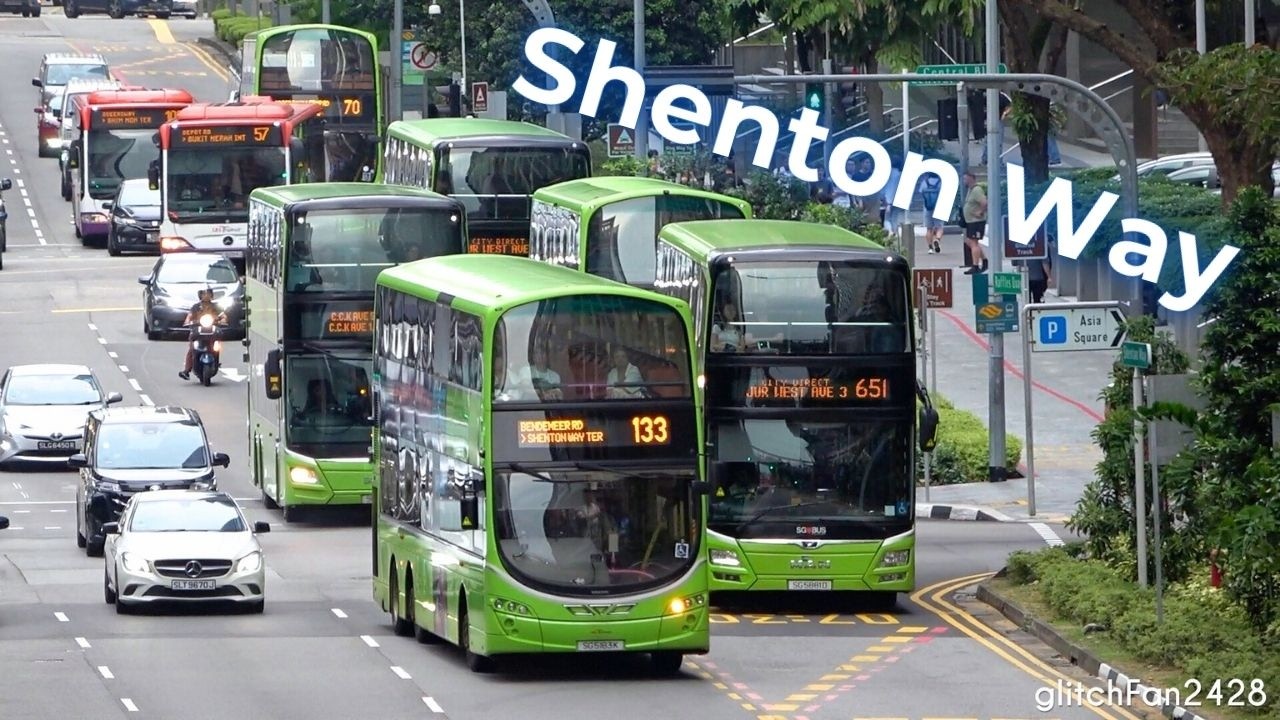 Buses in Shenton Way, Singapore 2026