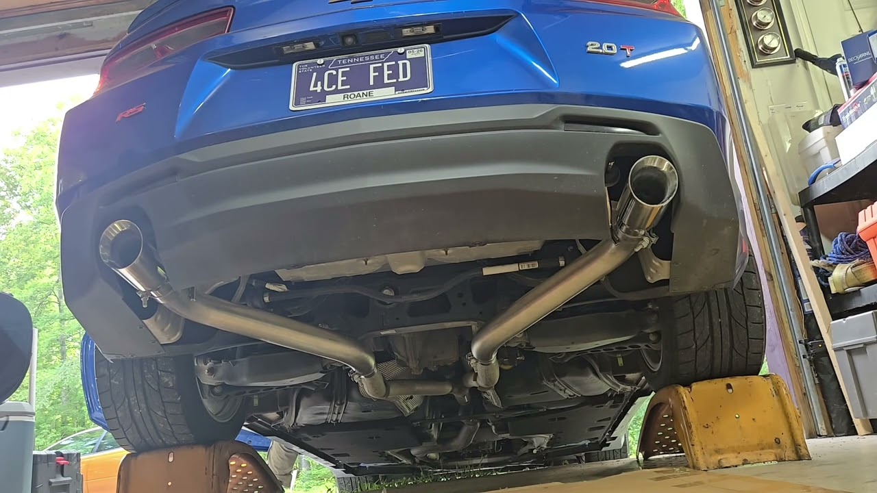 2018 Camaro 2.0 Turbo. High flow catted downpipe w/  DNA muffler Delete.  Idle, Rev & Drive.