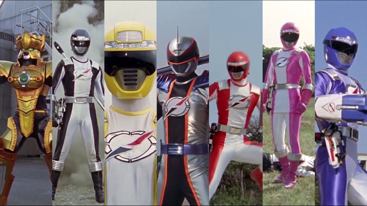 GoGo Sentai Boukenger - Each Ranger (and Extra) Henshin/Transformation
