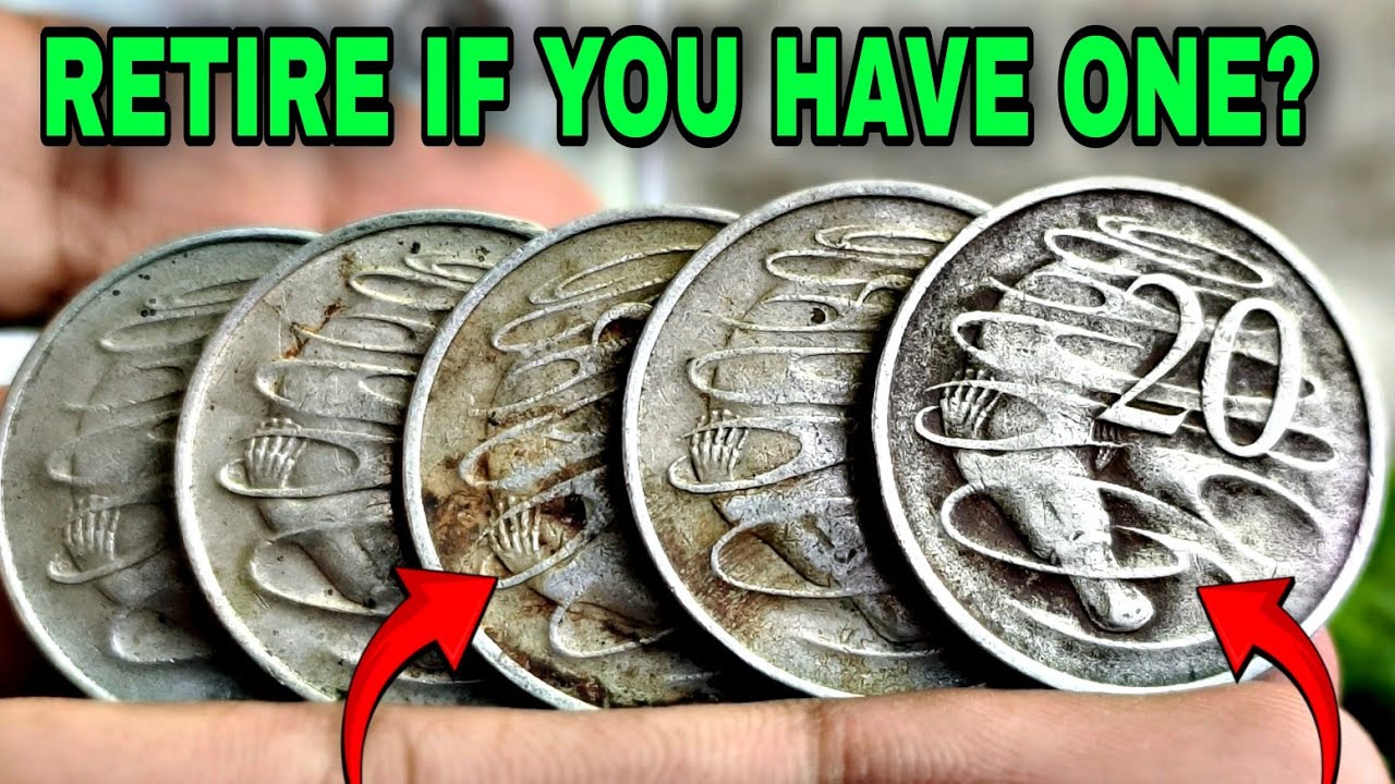 Super Rare Dirty Old Australia 20 Cents Coins Worth Thousands in Your Pocket! Australian 20 Cents!