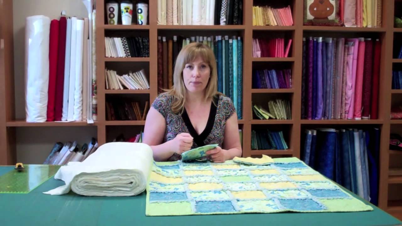 Comment faire une courtepointe à effet chenille (PATCHWORK EN RAG)