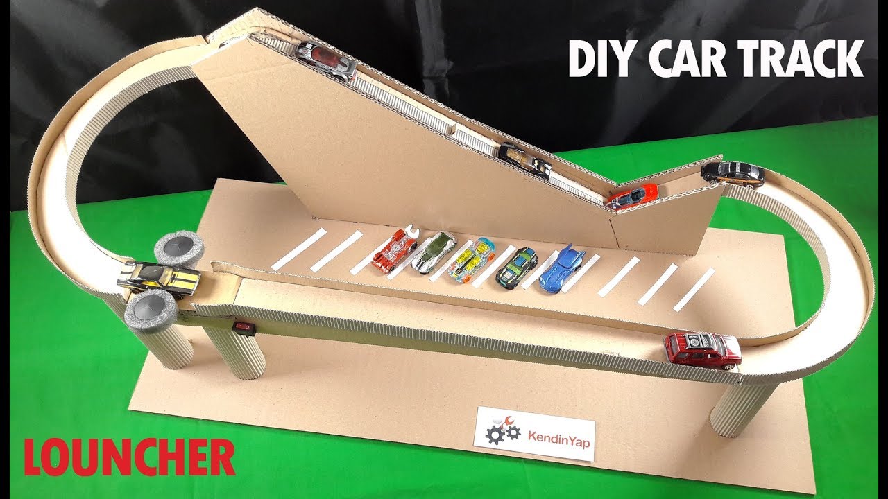 How To Make Hot Wheels Ultimate Louncher From Cardboard. DIY Car Track.