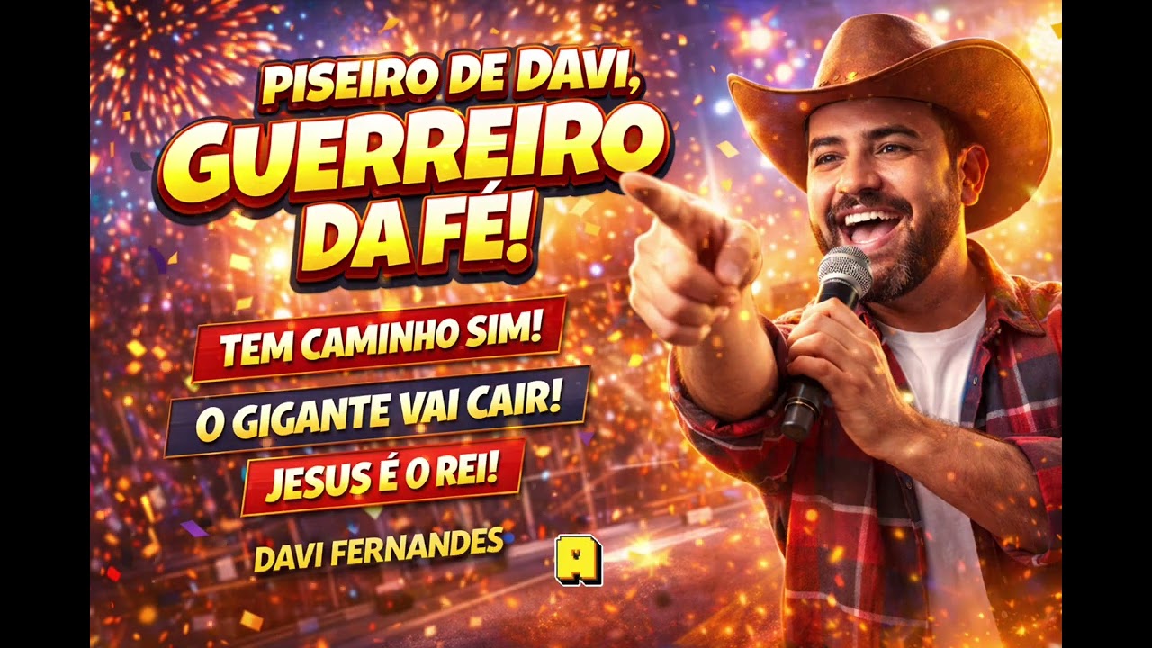 PISEIRO DE DAVI: GUERREIRO DA FÉ! 🔥🪨 O GIGANTE VAI CAIR | LOUVOR DE VITÓRIA