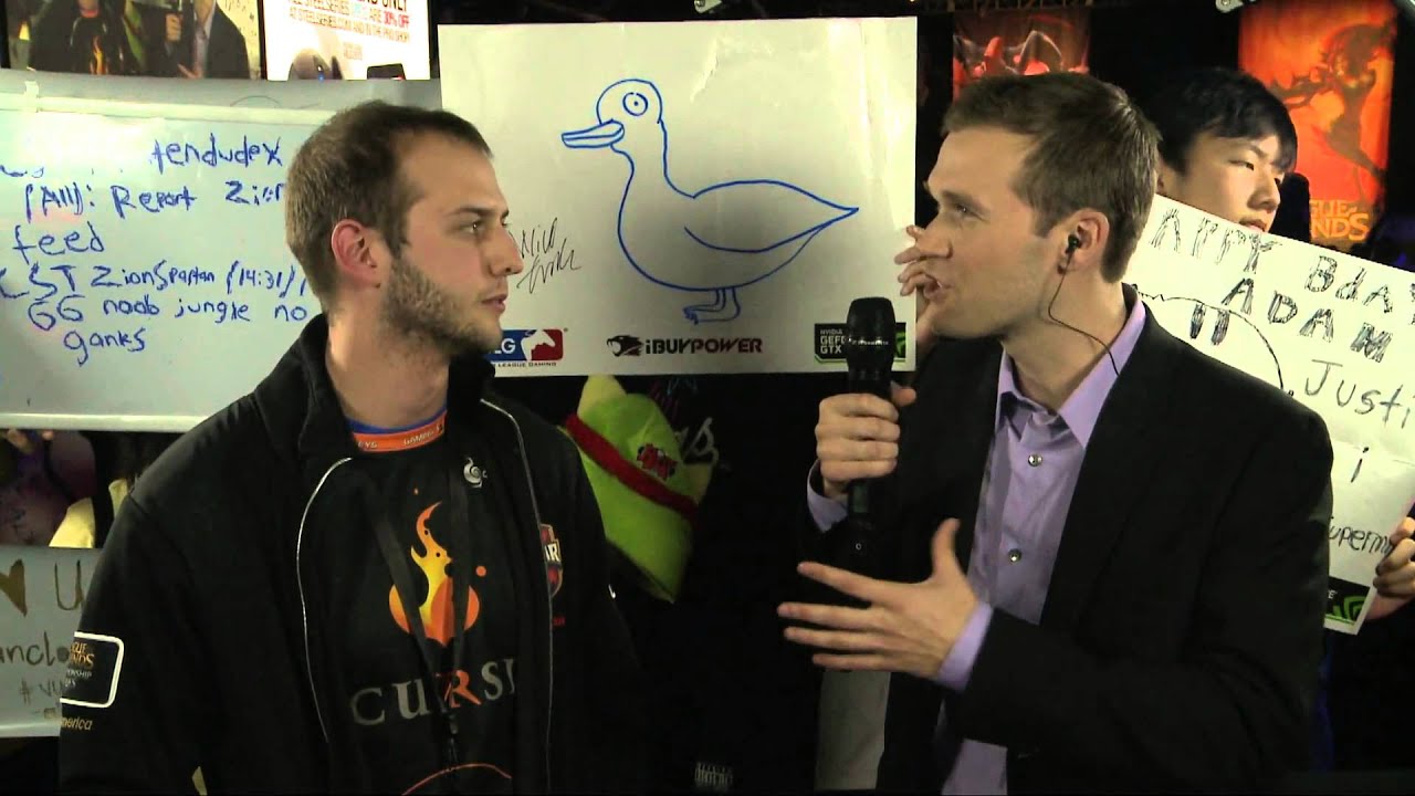 SaintVicious Interview after Curse (CRS) vs Coast (CST) match at MLG Anaheim NA LCS Summer 2013 W3D3