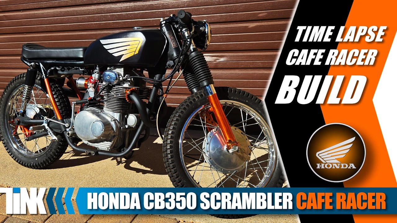 Honda CB350 Cafe Racer Scrambler | Complete Time Lapse Build
