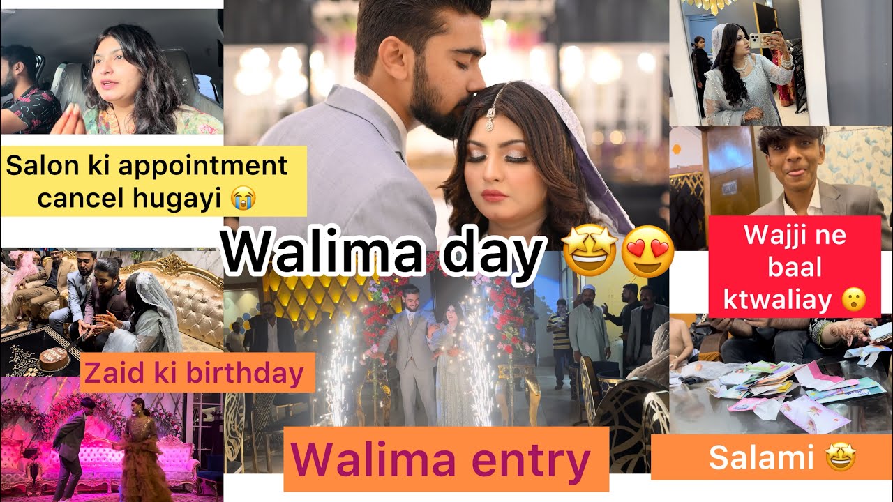 Walima day , maza agaya 😍🤩 , appointment cancel hugya , wajji ne hair cut kraliay 😮😮