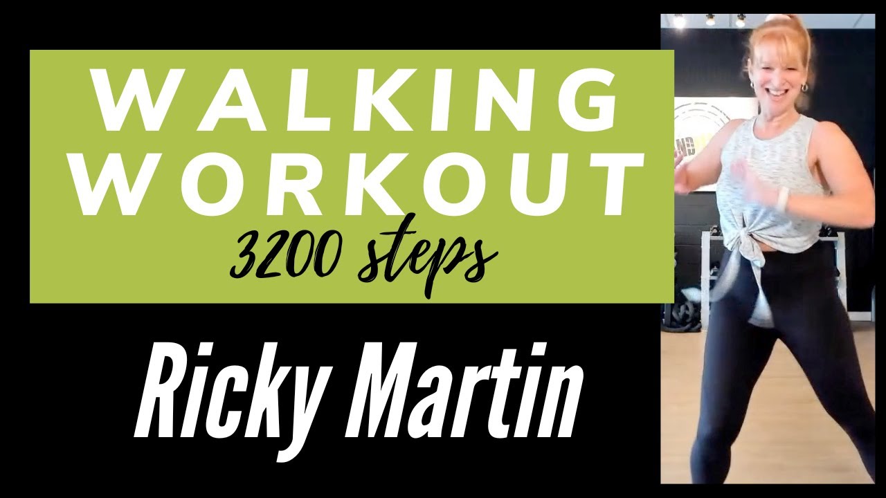 Ricky Martin SPEED Walking Workout | 3200 steps Latin Dance Workout at home
