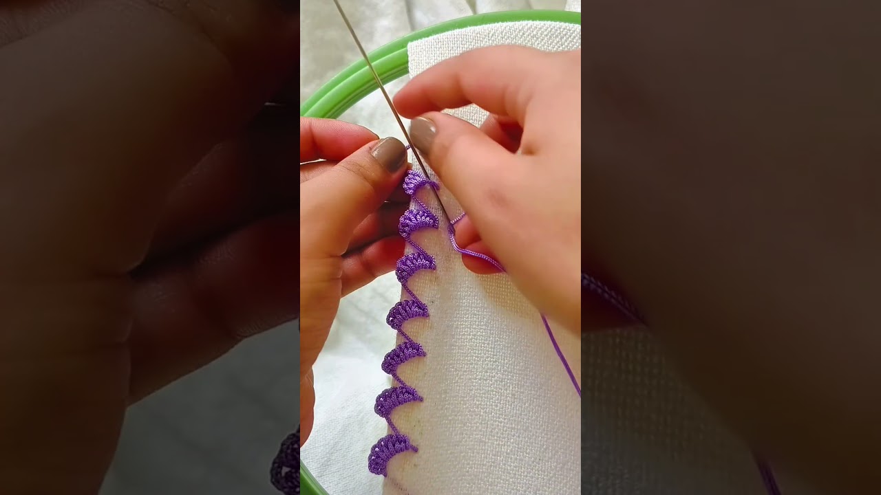 unique satisfying viral embroidery new trending #embrodering #design #shorts #viral