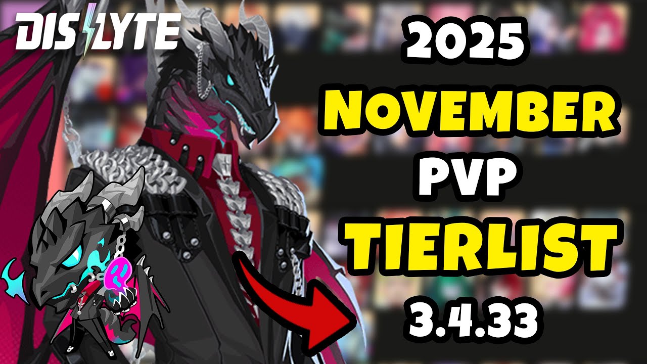 UPDATED 3.4.33 PVP TIERLIST - 2025 NOVEMBER PVP TIERLIST | DISLYTE