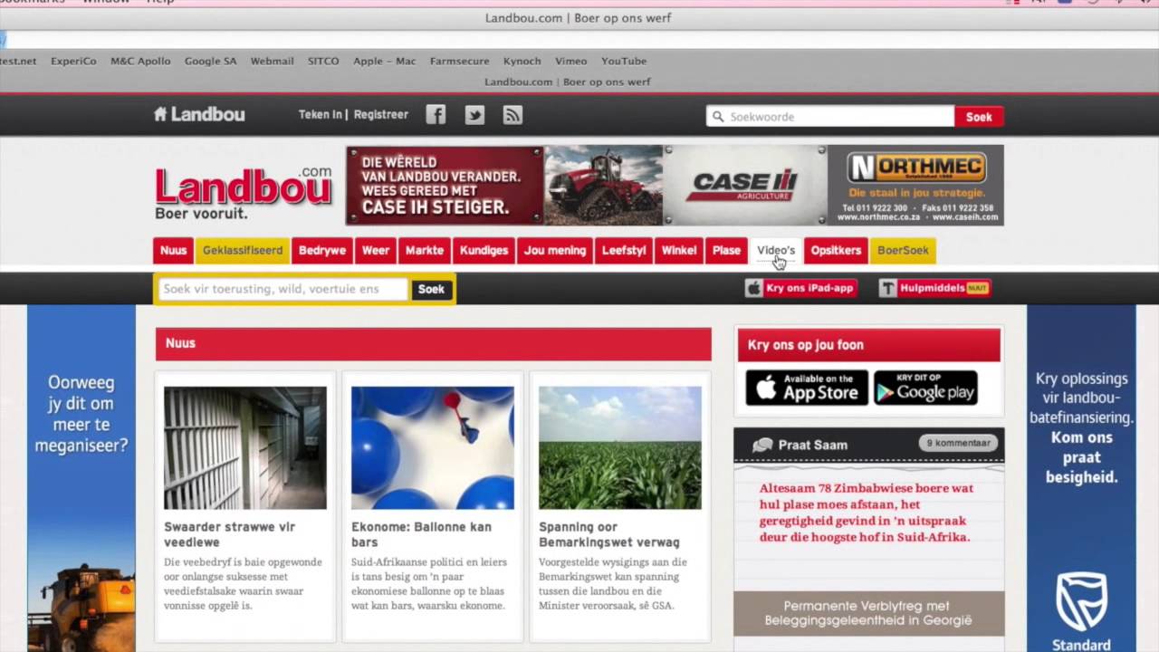 Landbou.com App installation