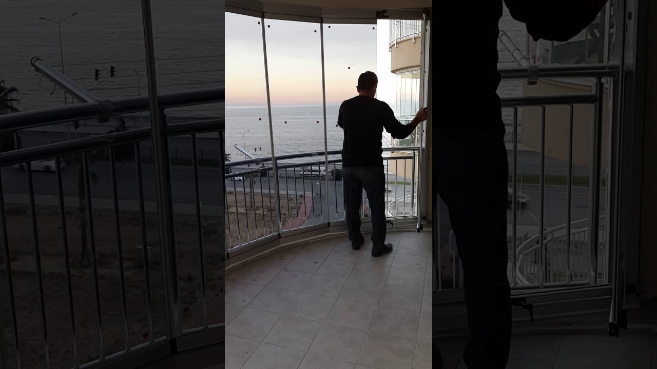 Oval balkon katlanir cam uygulaması