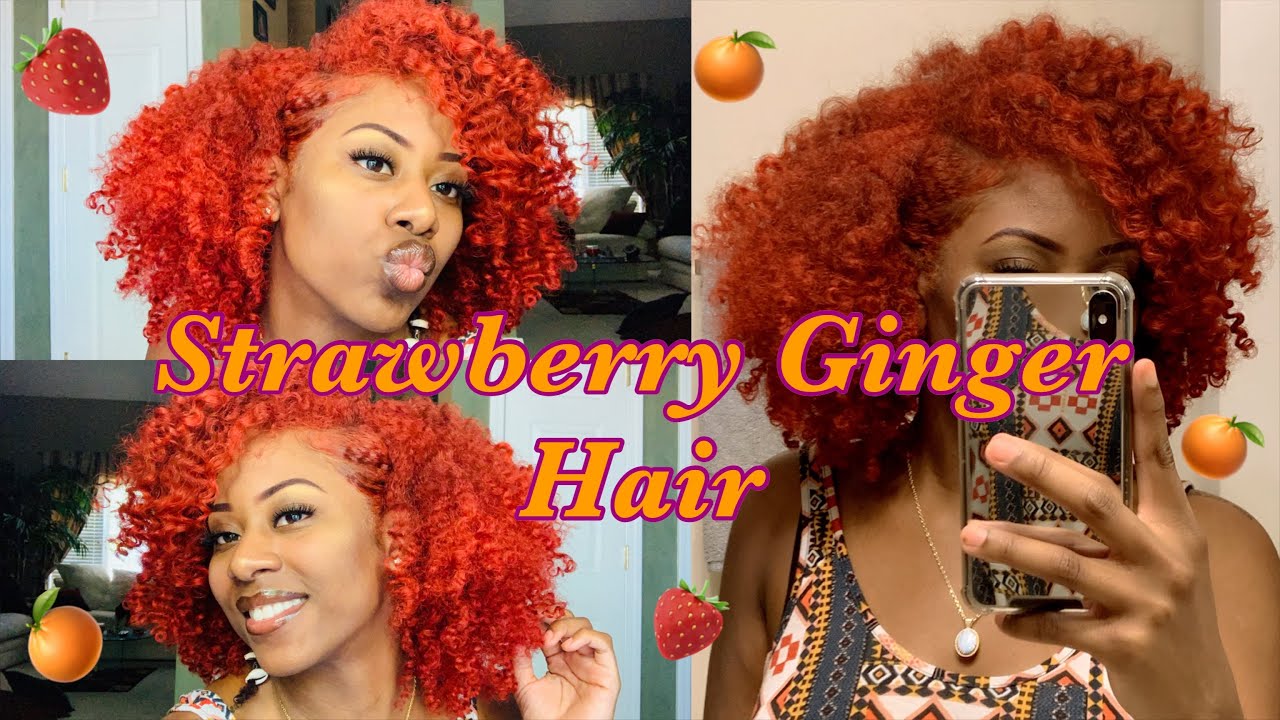 Я ПОКРАСИЛА ВОЛОСЫ В ЦВЕТ КЛУБНИКА-ИМБИРЬ🍓🧡| frizzeecurlz♡