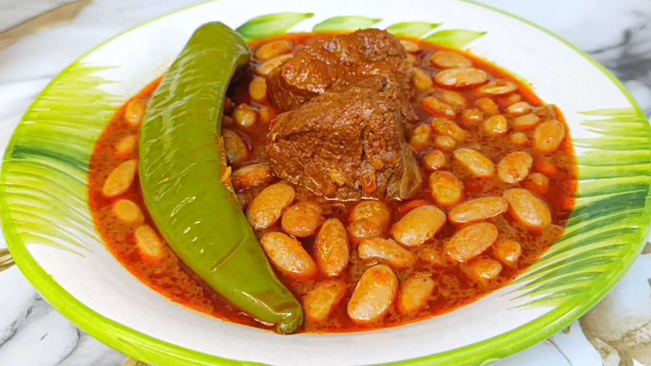 مرقة لوبيا حمراء تونسية بنة على بنة 🤤  mar9et loubia hamra
