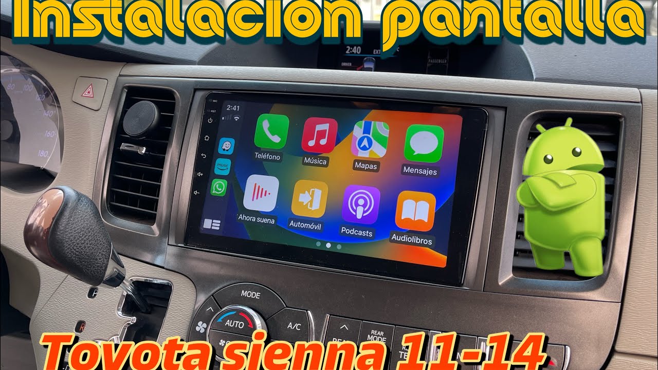 Instalación estéreo Android Toyota Sienna 10-14 DERICAR