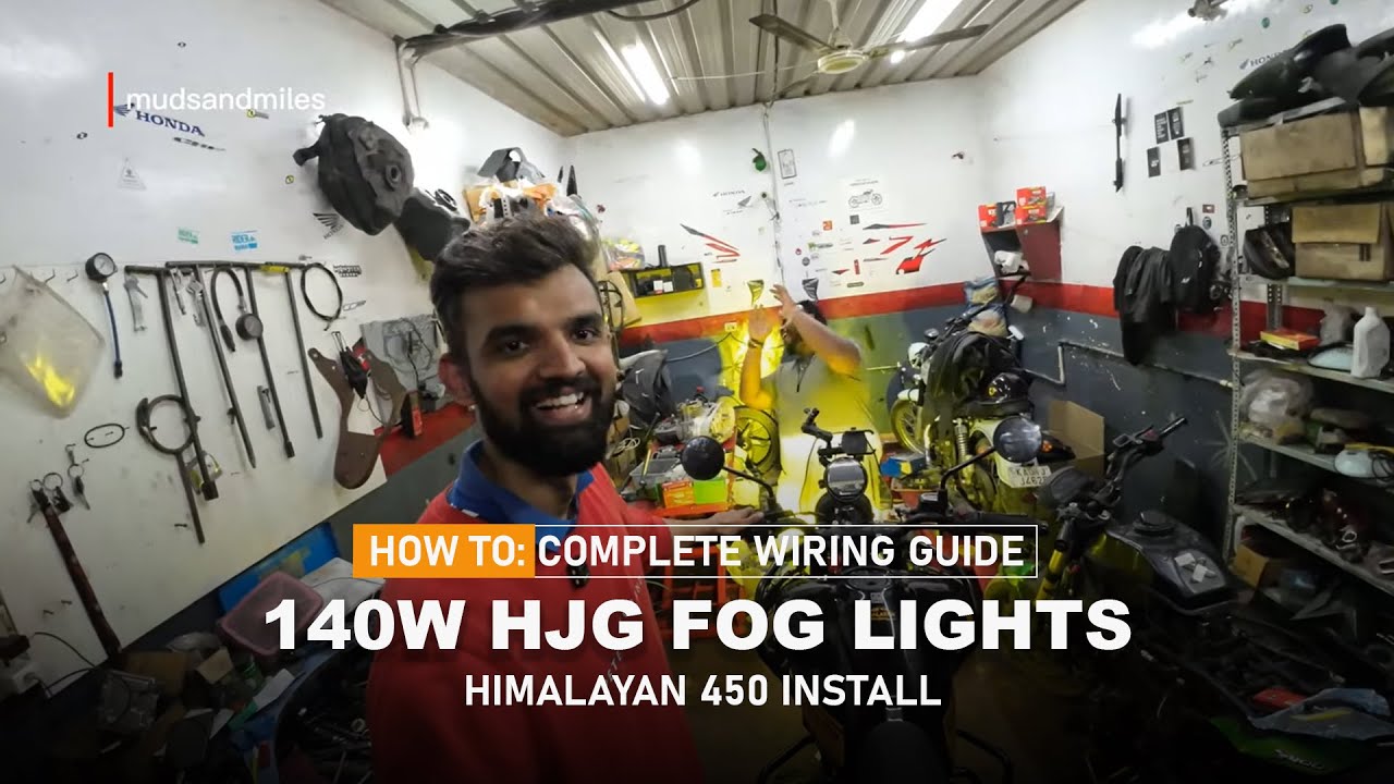 How to Install HJG Fog Lights on Himalayan 450 (2025) | Complete Wiring & Routing Guide (140W)