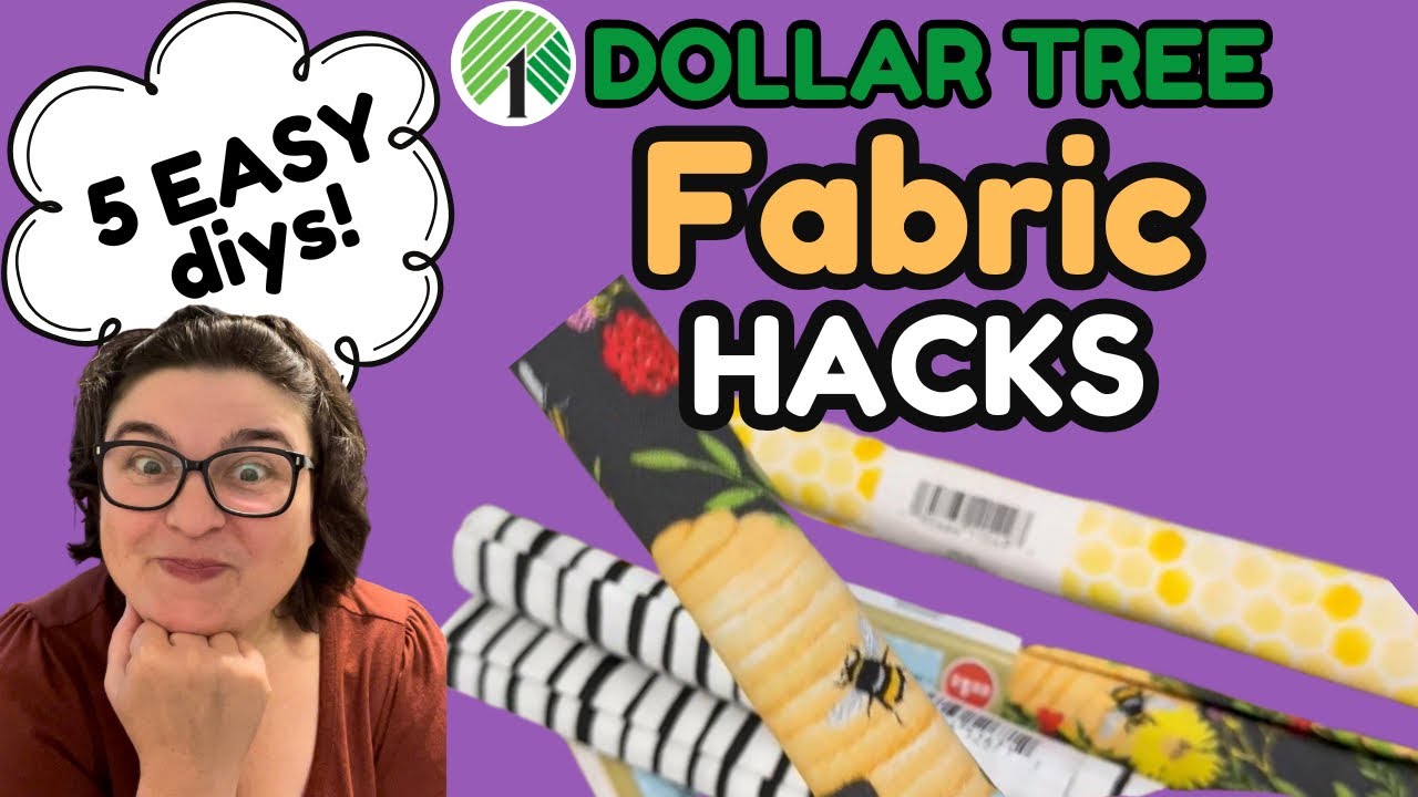 5 Easy DIYs with Dollar Tree Fabric! 😍🧵