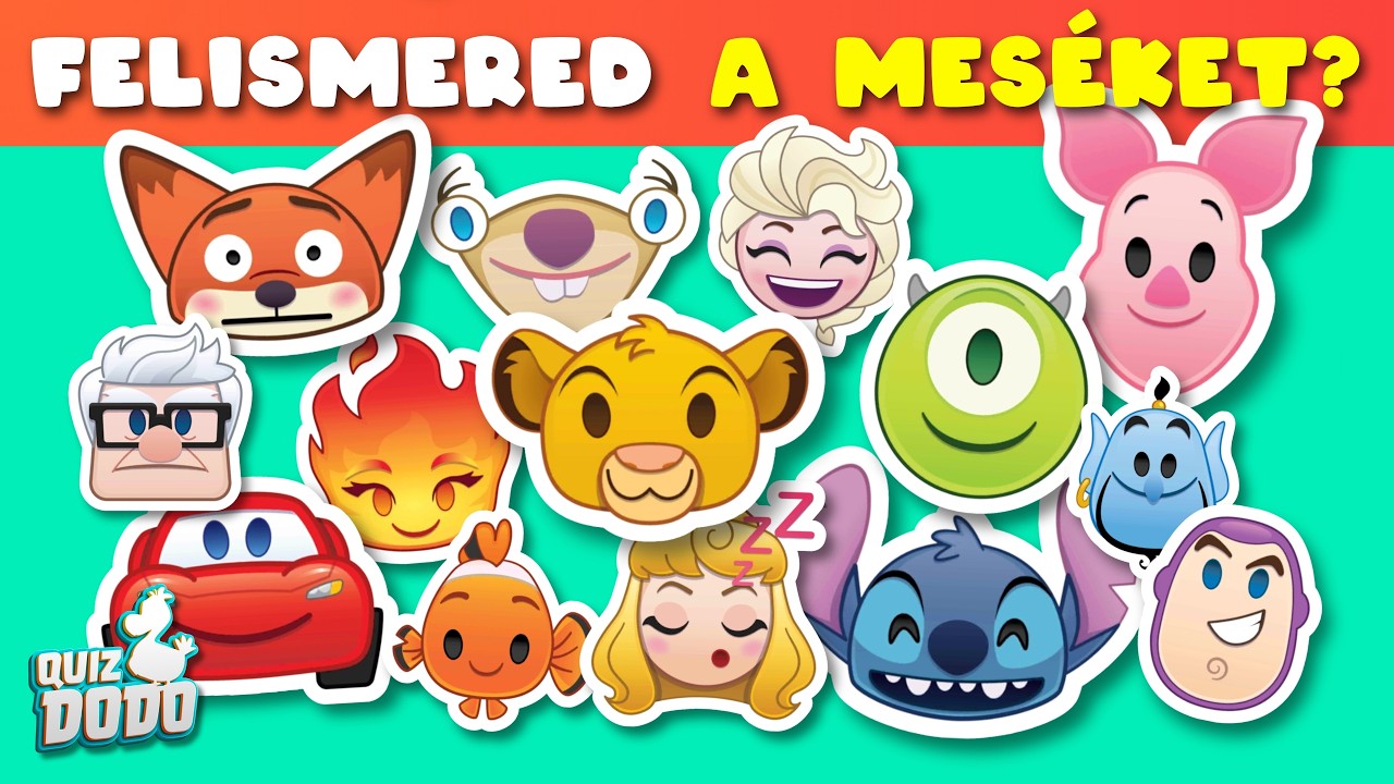🏰 Felismersz 50 Disney mesét emoji alapján? ✨ | Disney Emoji Kvíz Játék 🦁