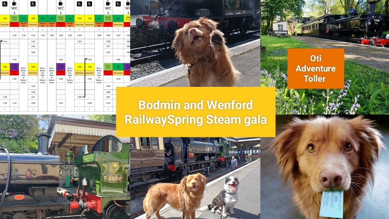 Bodmin and Wenford Spring Steam gala 2025 - Sunday adventuress with Oti and Merlin!