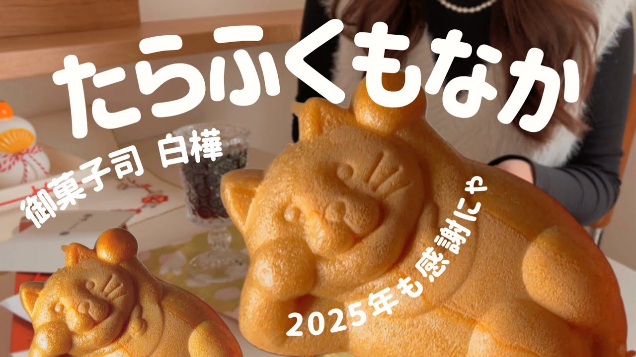 【お取り寄せ】でっぷり猫ちゃんがかわいすぎる！福呼ぶ招き猫「たらふくもなか」レビュー！のはずが感謝をお伝えする動画になってしまった【御菓子司白樺】No.145