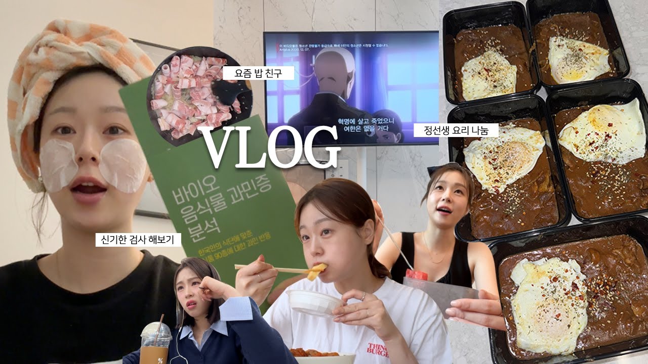 👤:집에서 뭐해..? 👩🏻:아무것도 안해 | 🔴OFF VLOG🔴  | 음식물 과민증 분석, 요즘 즐겨보는 것, 집밥정선생 커리, 집콕데이