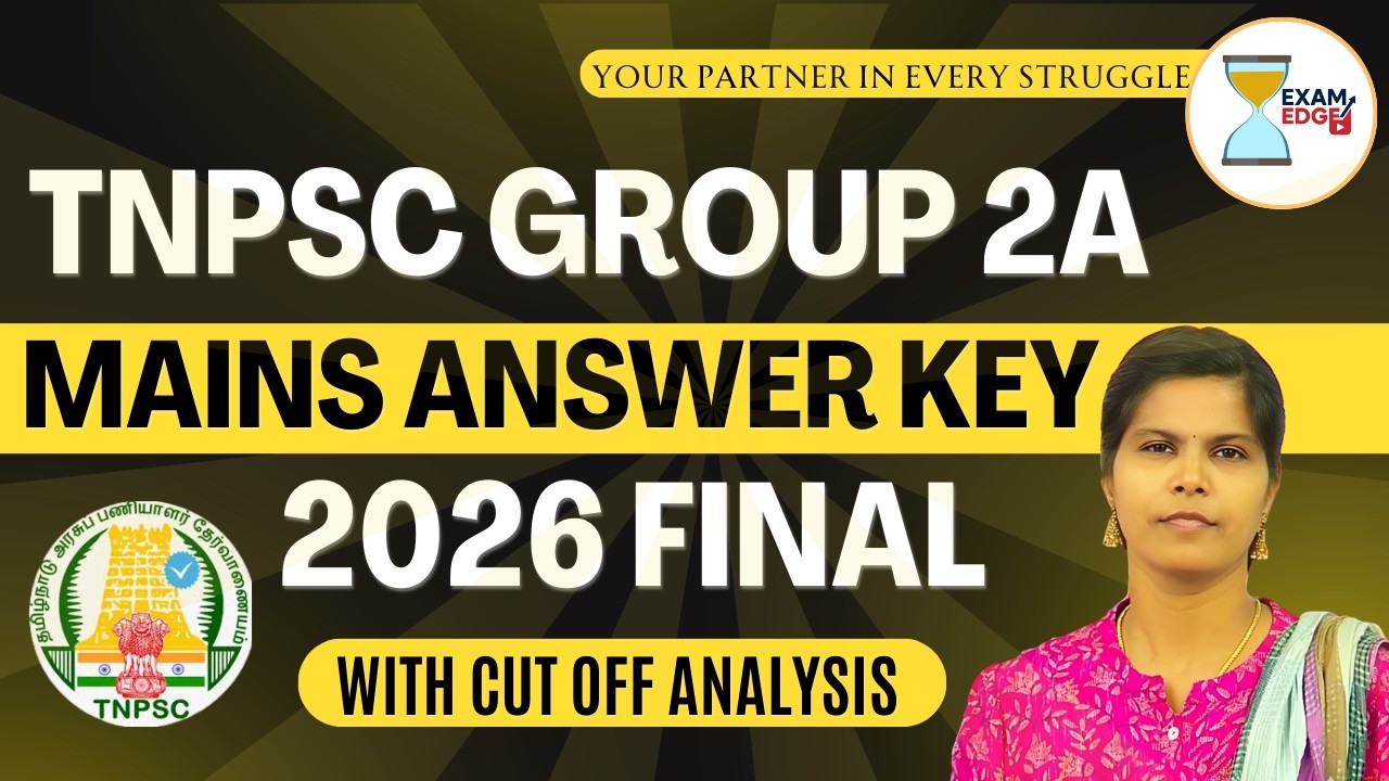 TNPSC Group 2A Mains &ndash; Answer Key 2026 | March 2026🤔 #tnpsc #group2amains #divyareasoning