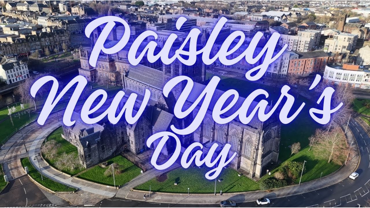 Paisley New Year's Day -  A drone's perspective