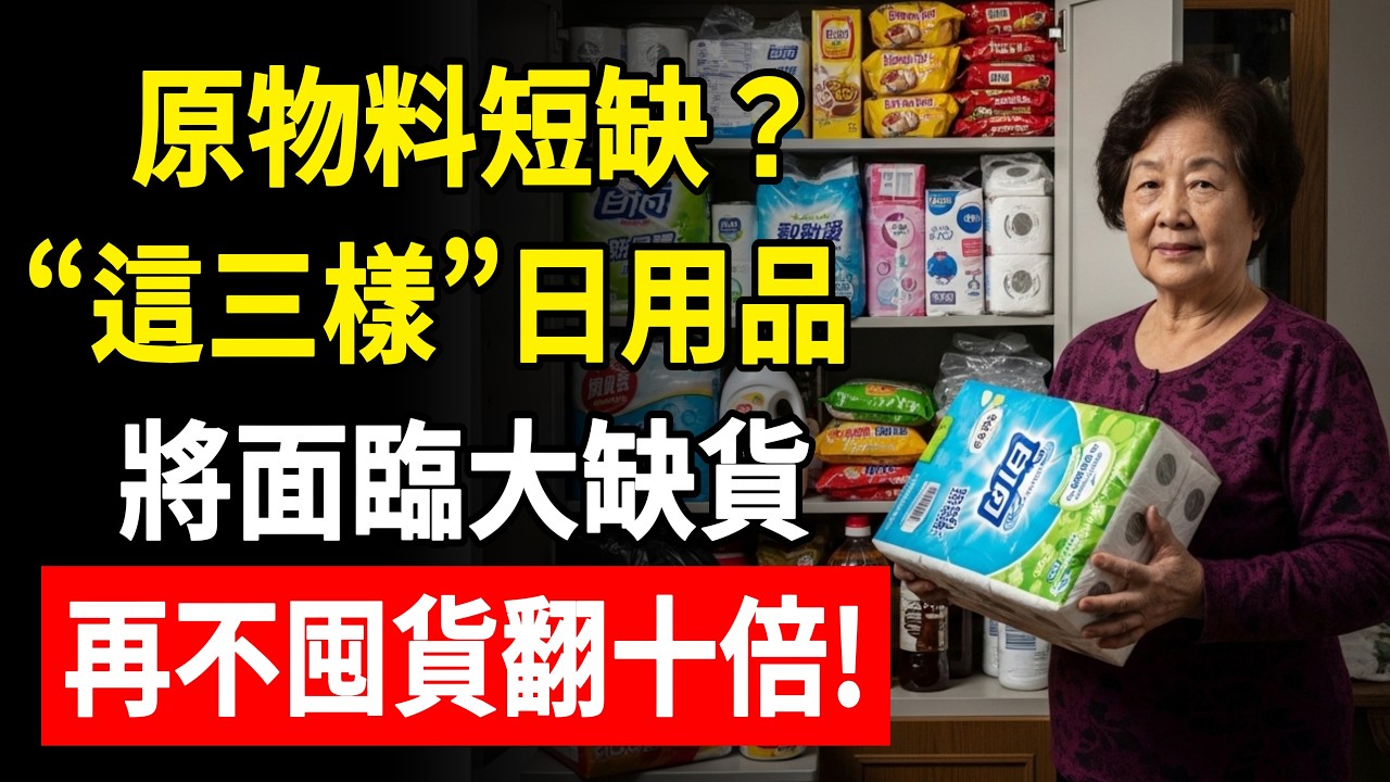 原物料短缺？“這三樣”日用品，將面臨大缺貨，再不囤貨翻十倍！#生活智慧 #養老生活 #中老年
