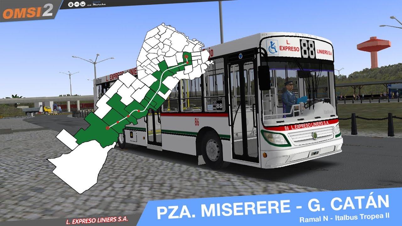 PZA. MISERERE - GONZÁLEZ CATÁN | Línea 88 - Línea Expreso Liniers S.A. | OMSI 2 #8