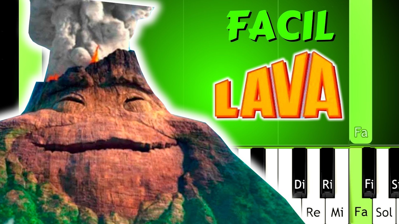 I LAVA YOU - Lava Disney - TUTORIAL PIANO FACIL - Easy Piano