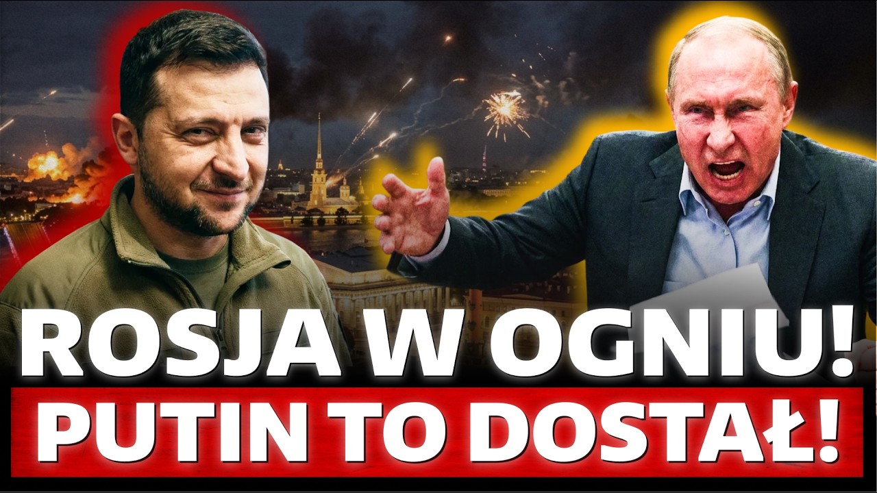 Panika w Rosji. Płonie Petersburg. Miasto ZAMKNIĘTE. Zagłuszają ŁĄCZNOŚĆ. Uszkodzone OKRĘTY PODWODNE