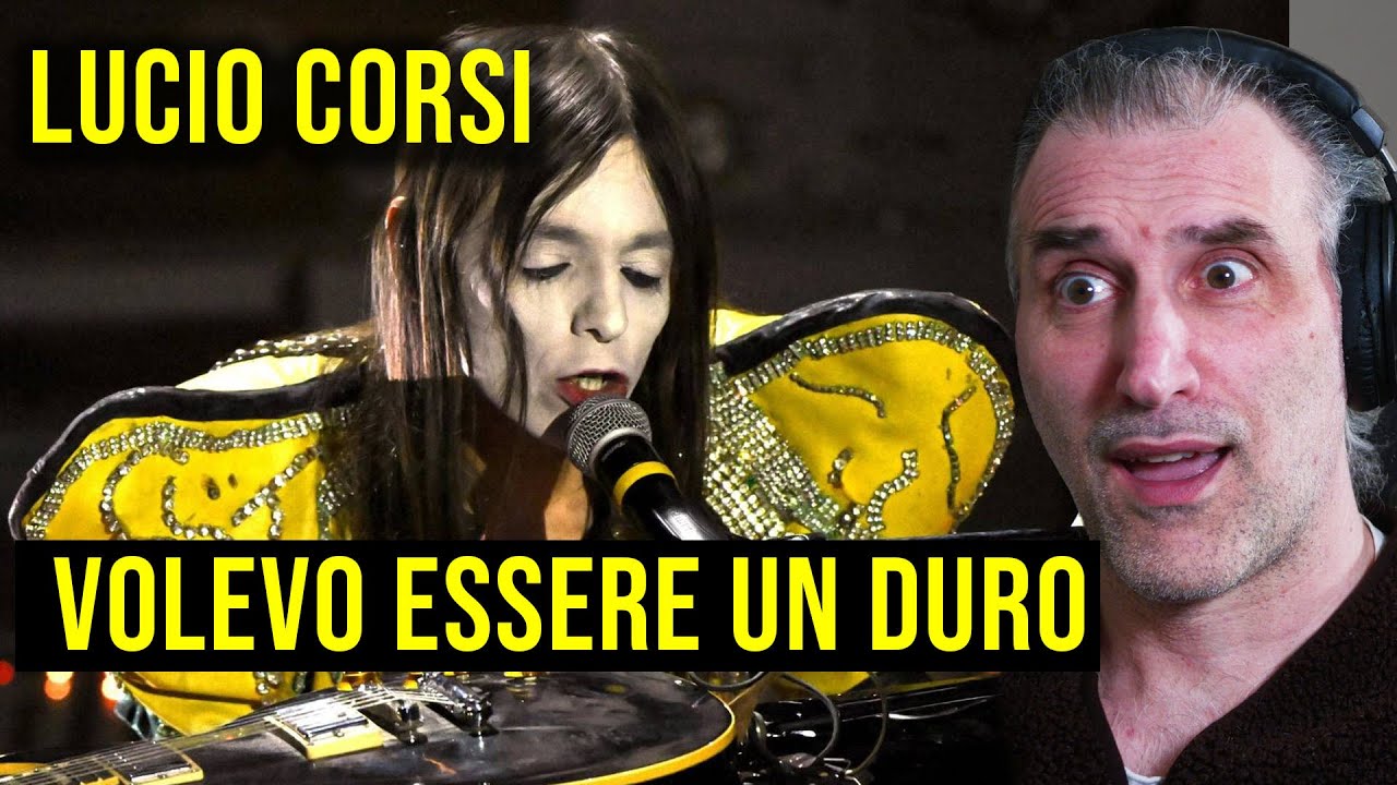 Lucio Corsi - Volevo essere un duro (Sanremo 2025) REACTION