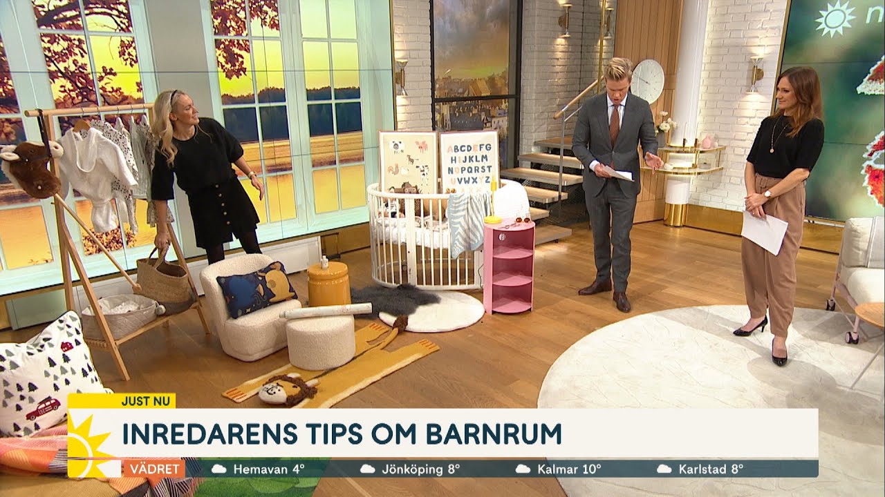 ”Tänk färg” – så inreder du barnrummet - Nyhetsmorgon (TV4)
