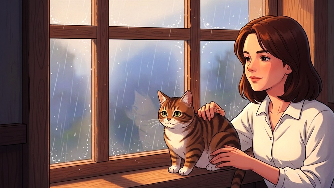 A Rainy Night That Felt Like Home ☔ Cozy Rain Ambience  Ghibli-Inspired ASMR Story
