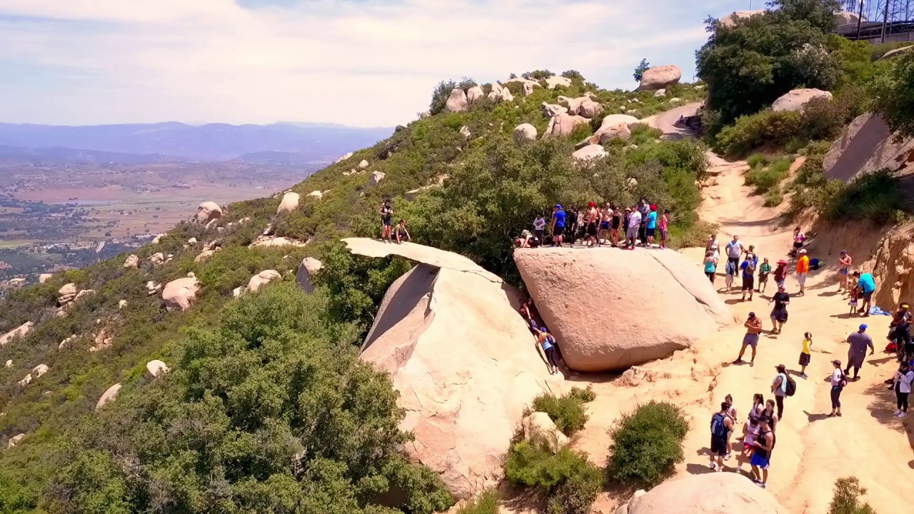 Potato Chip Rock by Drone